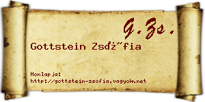 Gottstein Zsófia névjegykártya